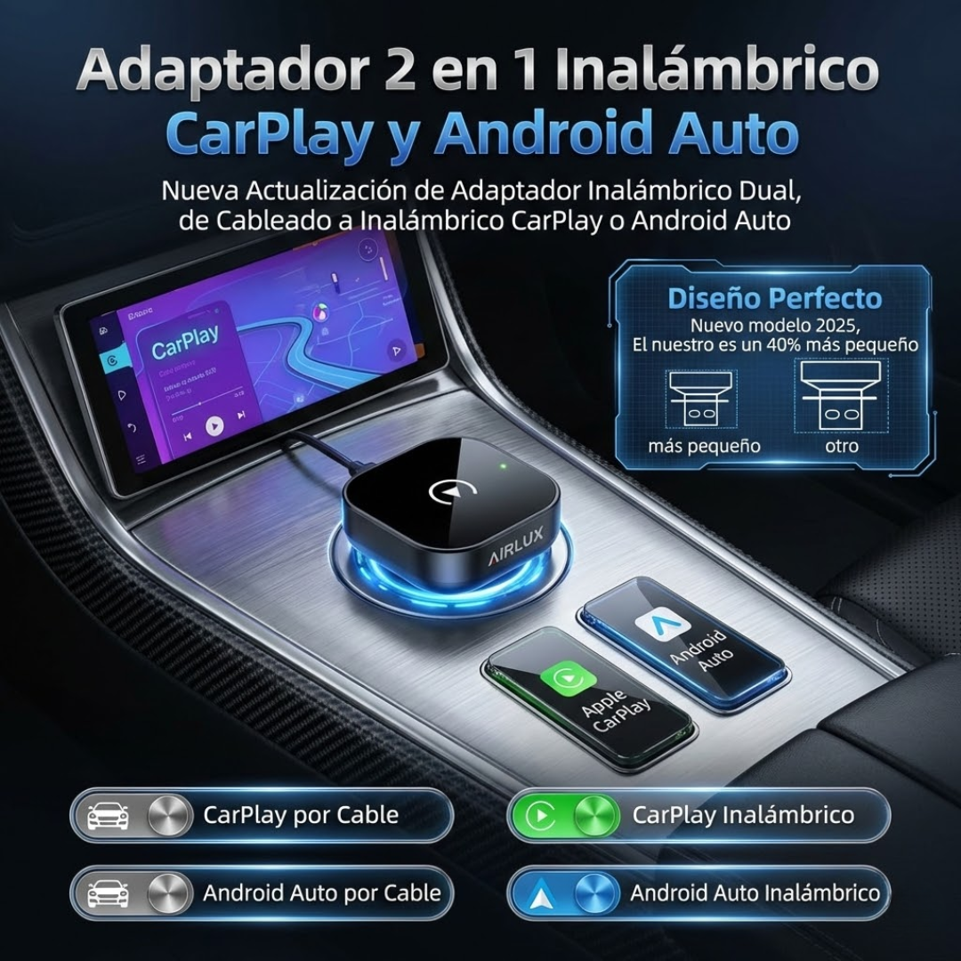Dispositivo Inteligente para CarPlay y Android Auto