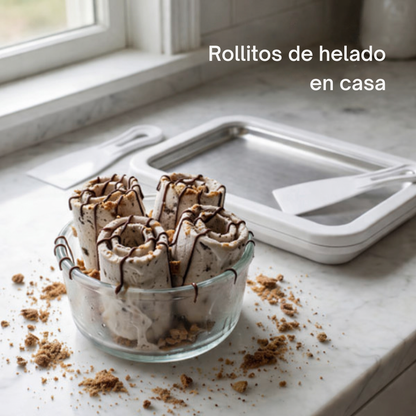 Máquina para hacer Ice Cream Rolls en casa