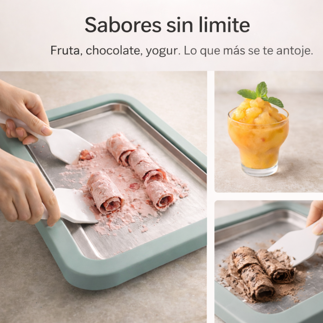 Máquina para hacer Ice Cream Rolls en casa