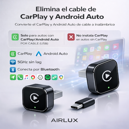 Dispositivo Inteligente para CarPlay y Android Auto